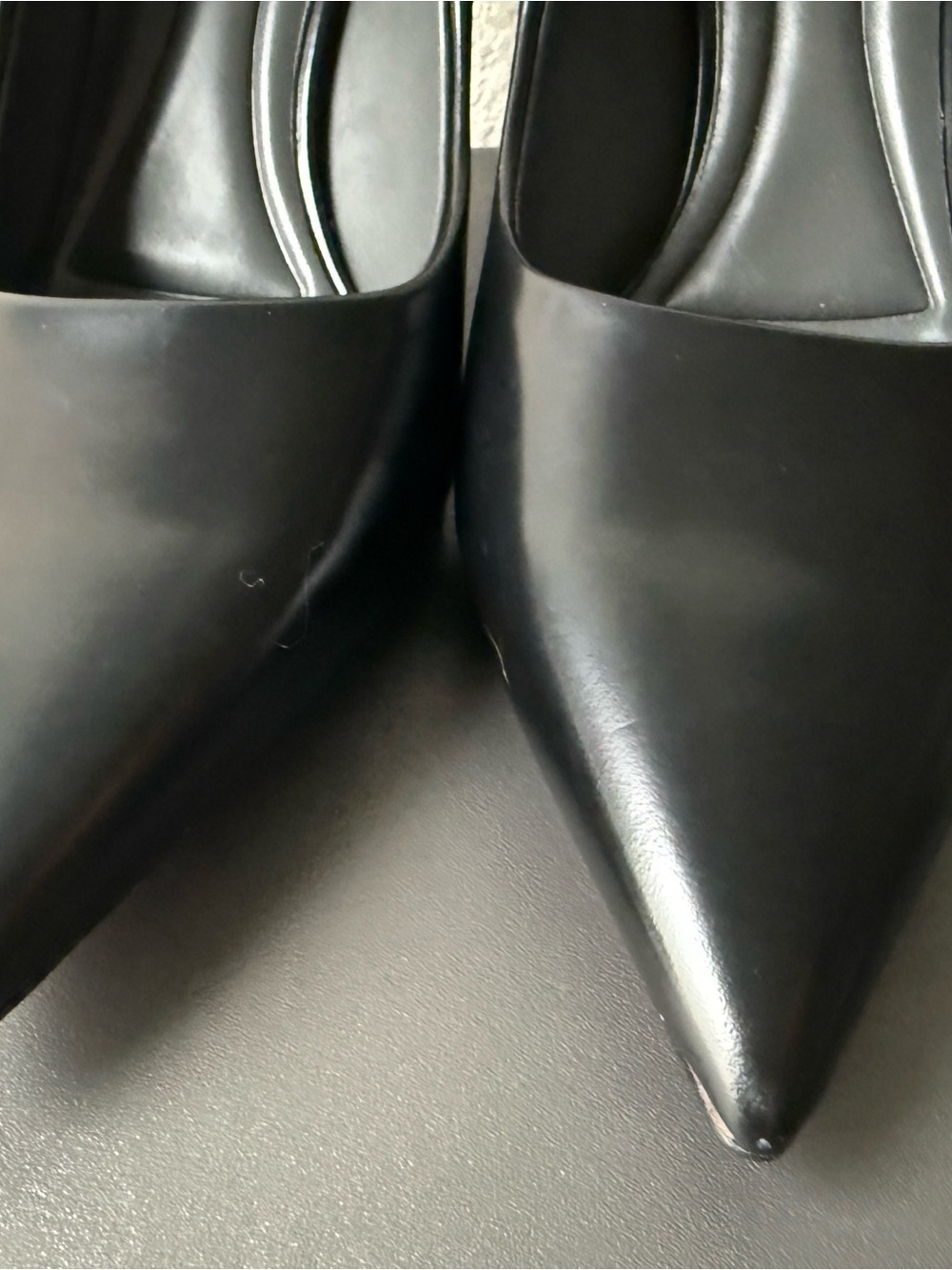 Franco Sarto Black Pointed-Toe Pumps
